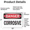 Signmission Corrosive Danger Sign, Vinyl Decal, 10in W x 7in L, 2PK OS-2PACK-DS-D-710-L-19323 - alternate 3